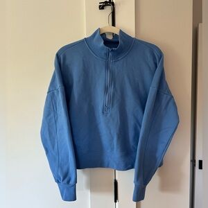 Fabletics quarter zip blue